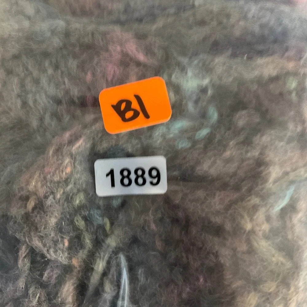 Chaos‎ Womens Knit Scarf Multi Color Textured Cable Knit O/S